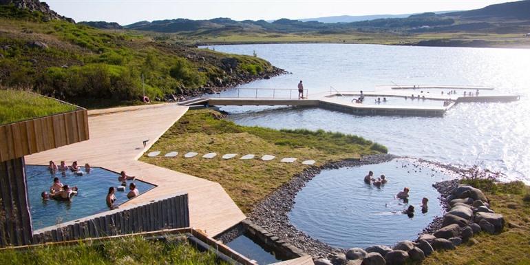Vök Baths in IJsland