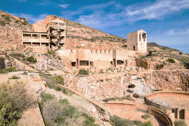 Voormalige mijnsite in Rodalquilar, Almeria