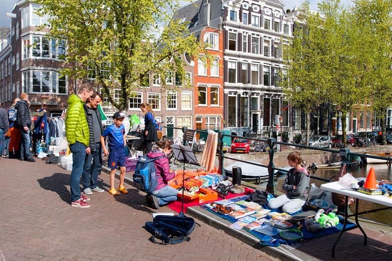 Vrijmarkt in Amsterdam