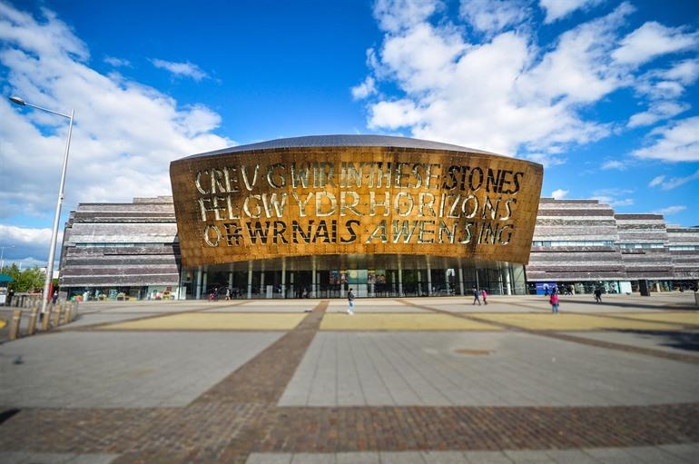 Wales Millenium Centre in Cardiff, Wales 