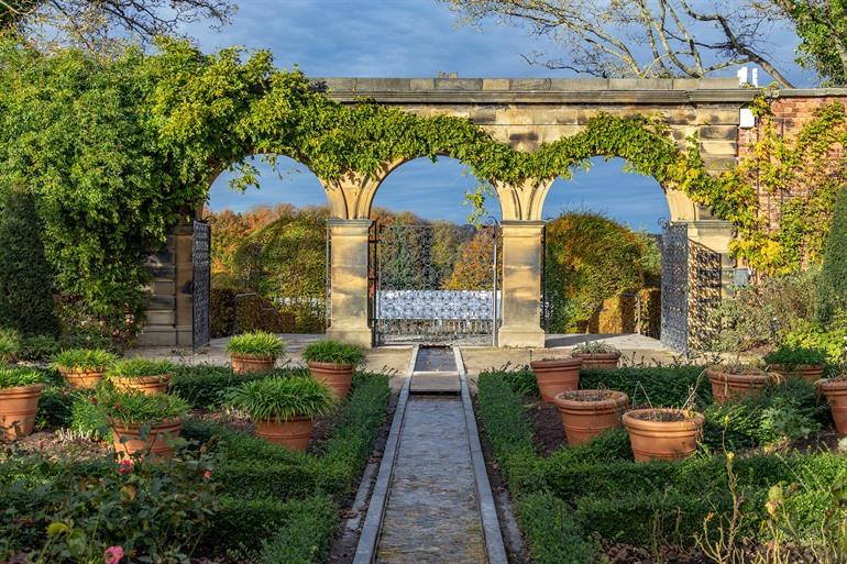 Wandel door de Alnwick-tuinen