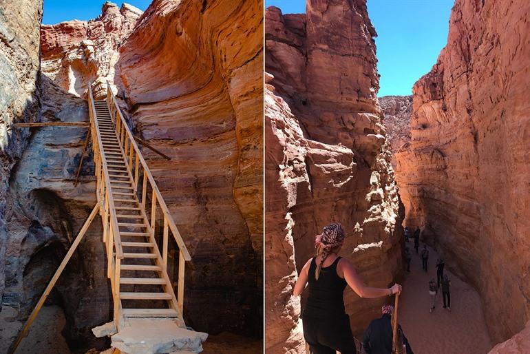 Wandel door de Colored Canyon, Egypte