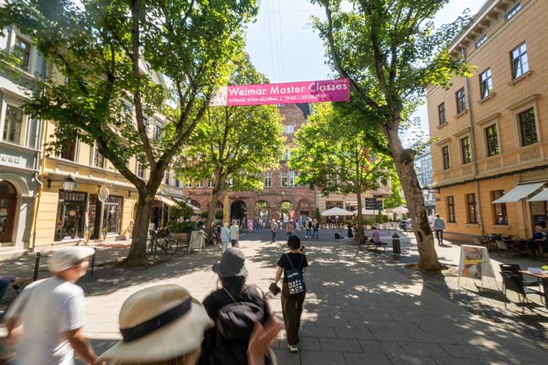 Wandel door de straten van Weimar