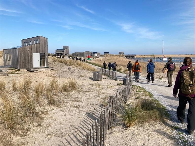 Wandel- en fietspaden op de Marker Wadden