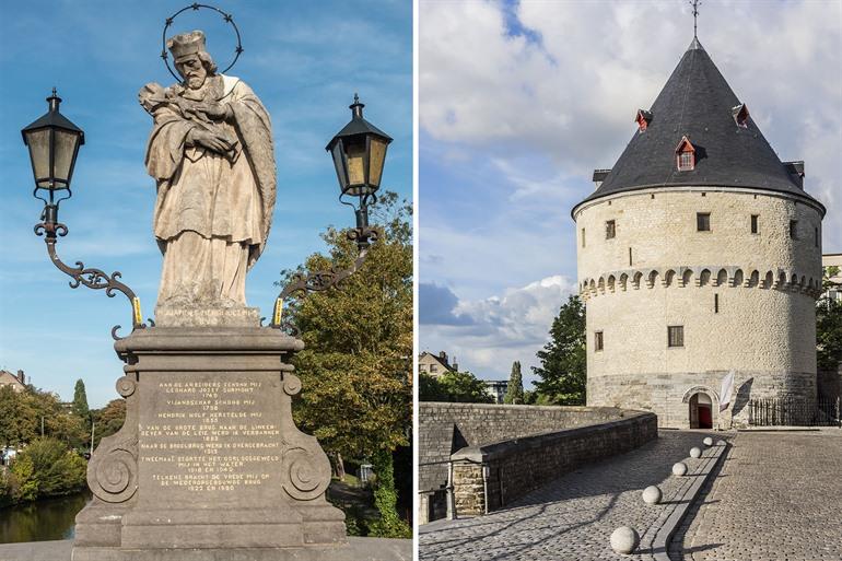 Wandel lang de Broeltorens en standbeeld, Kortrijk