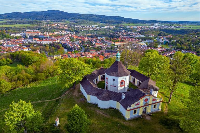 Wandel naar de Kruisberg vanuit Cesky Krumlov