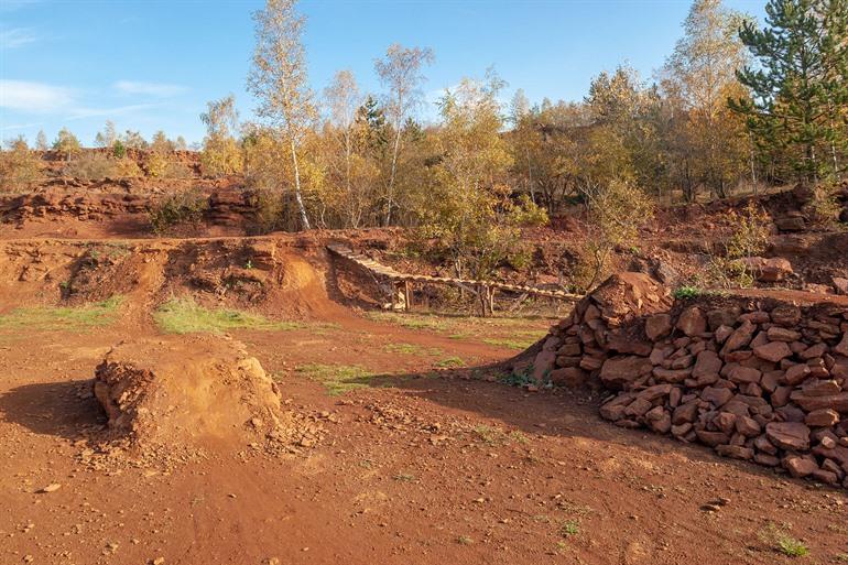Wandelen in Le Terre Rouge, Luxemburg