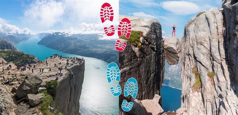 Wandelen naar Preikestolen en Kjeragbolten