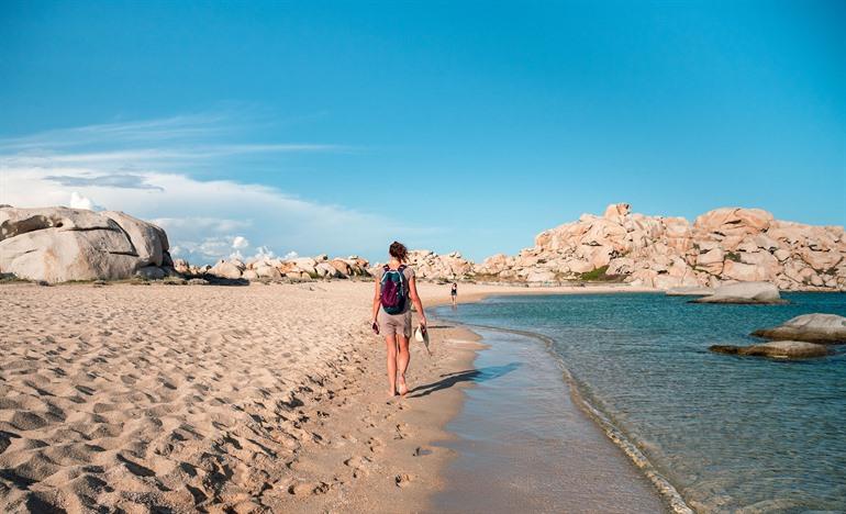 Wandelen op de stranden, Lavezzi eilanden