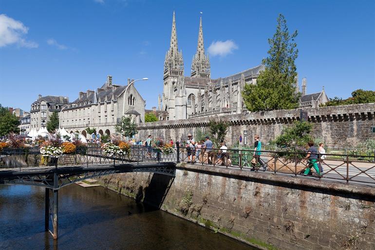 Wandeling langs de oevers van de Odet, Quimper