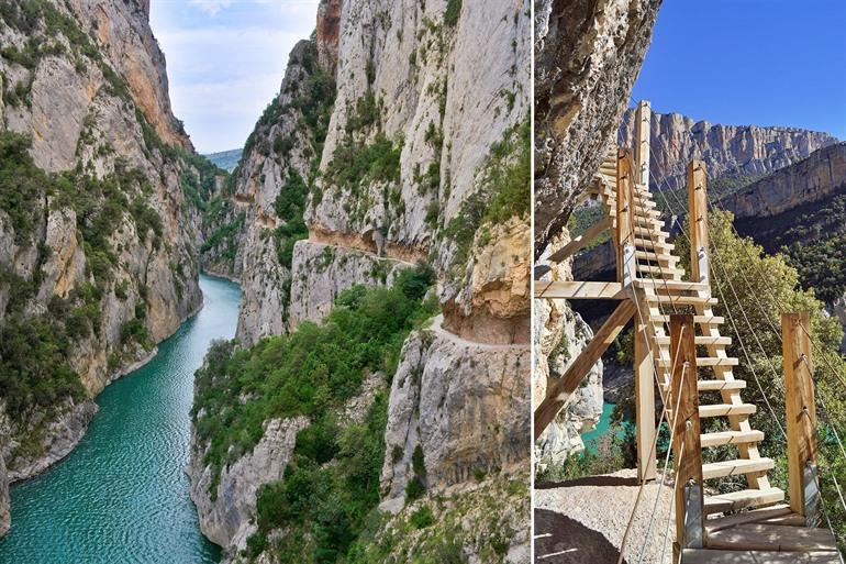 Wandelroute naar de Congost de Mont-Rebei, Catalonië