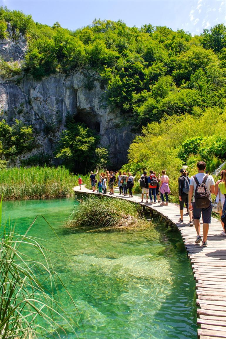 Wandelroutes in de Plitvice meren