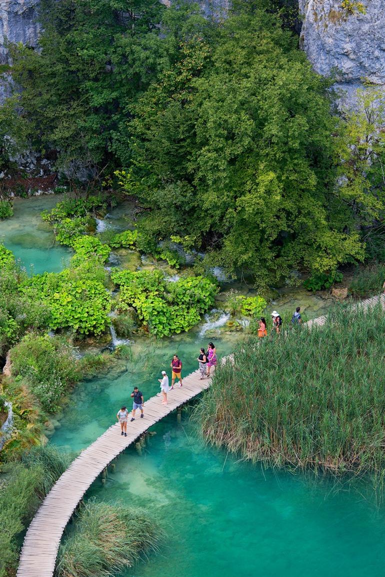 Wandelroutes in de Plitvice meren