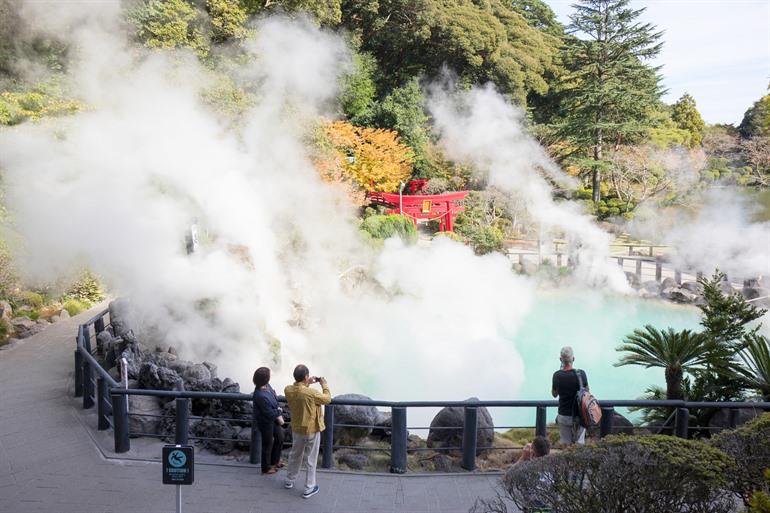 Warmwaterbronnen in Beppu