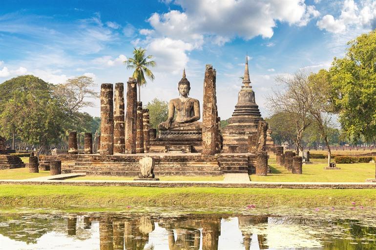 Wat Mahathat, Sukhothai bezoeken in Thailand