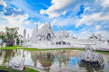 Wat Rong Khun, de witte tempel van Chiang Rai, Thailand