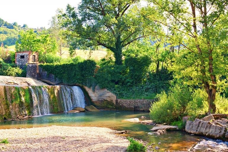 Watervallen bij Pesas op Lesbos
