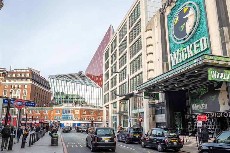 Wicked in het Apollo Victoria Theater, West End Londen
