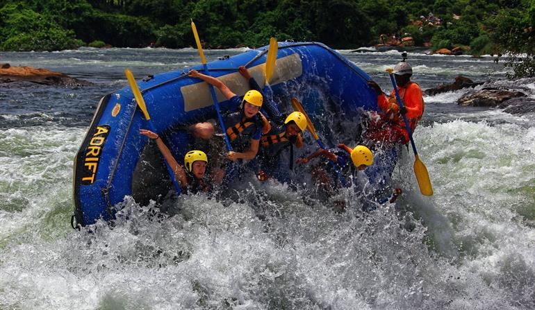 Wildwaterraften op de Nijl in Jinja