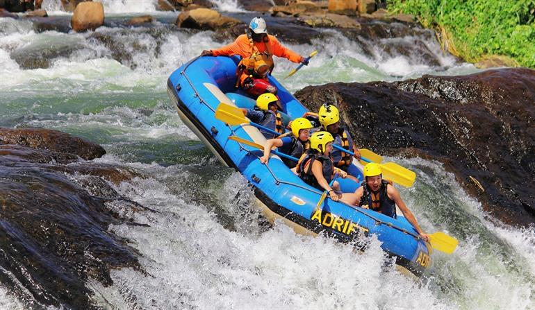 Wildwaterraften op de Nijl in Jinja