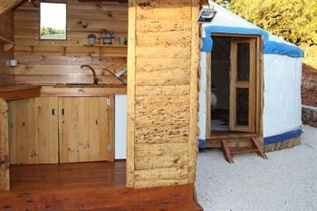 Yurt in orange grove