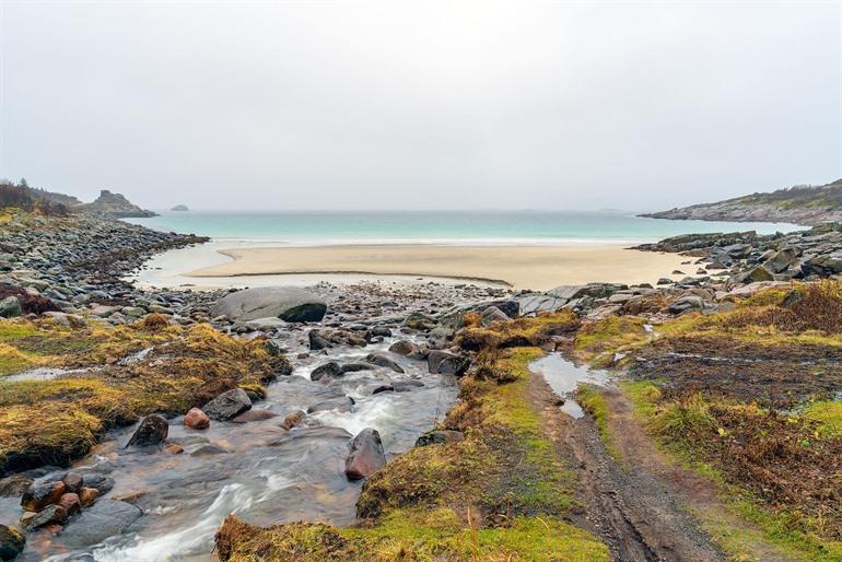 Zandstrand Rørvikstranda, Lofoten