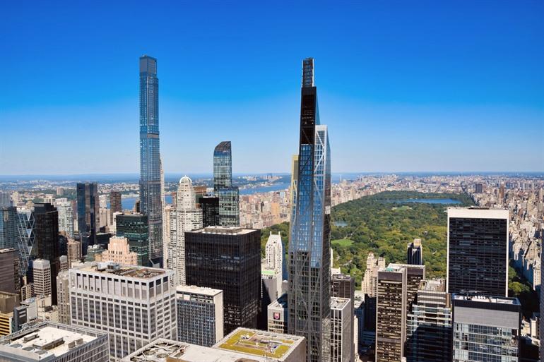 Zicht op Central Park vanop Top of the Rocks
