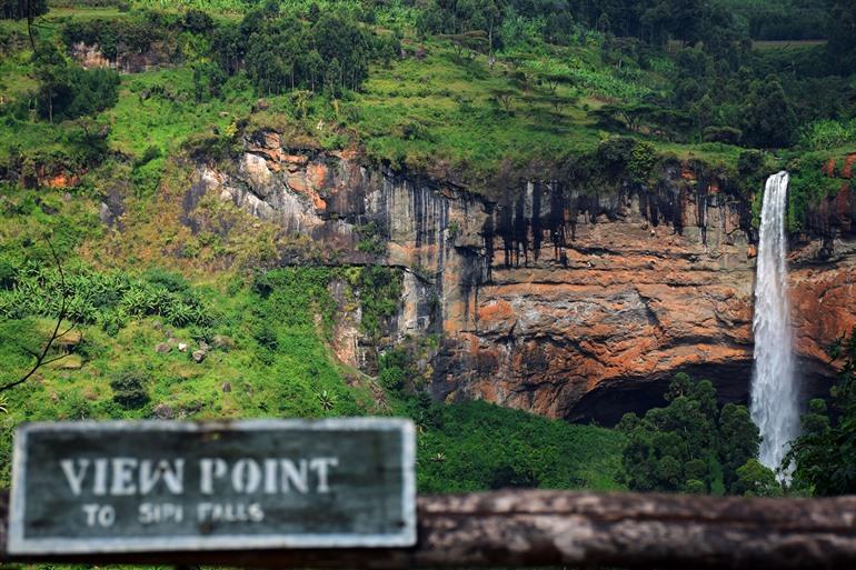 Zicht op Mount Moroto