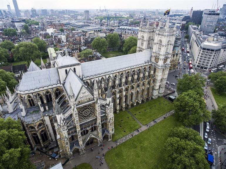 Zicht op Westminster Abbey