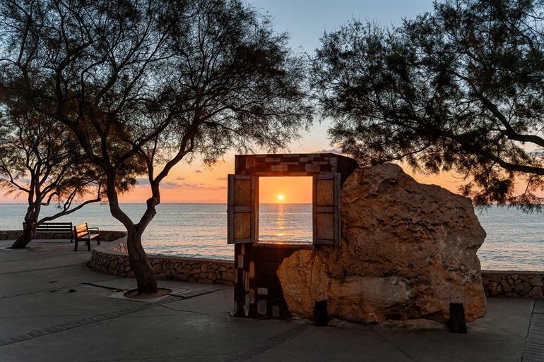 Zonsondergang bij Cala Millor resort op Mallorca