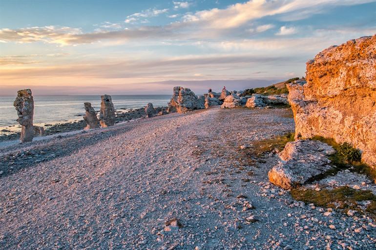 Zonsondergang bij Langhammars Natuurreservaat