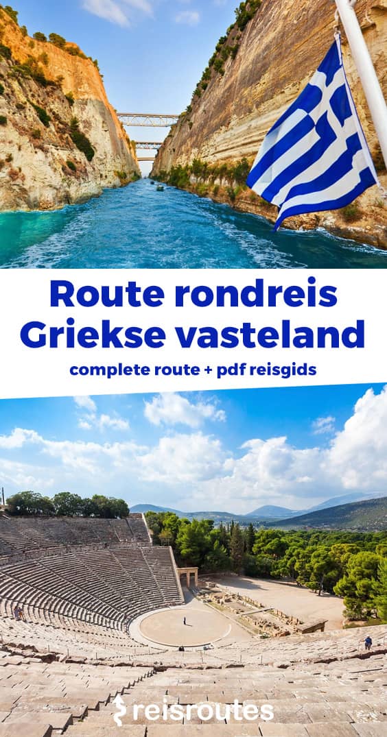 Pinterest Rondreis Griekenland met de auto: Route met roadtrip Peloponnesos + kaartje