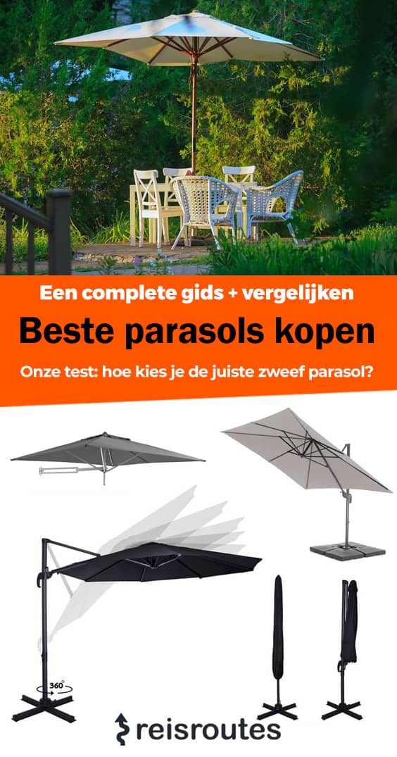 Pinterest 5 x beste parasol kopen 2024: wat zijn goede parasols voor in je tuin? + kooptips