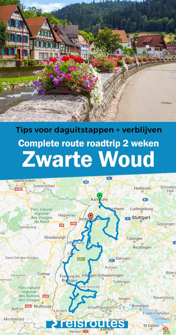 Pinterest Roadtrip Zwarte Woud (14 dagen) met de camper of auto + kaartje