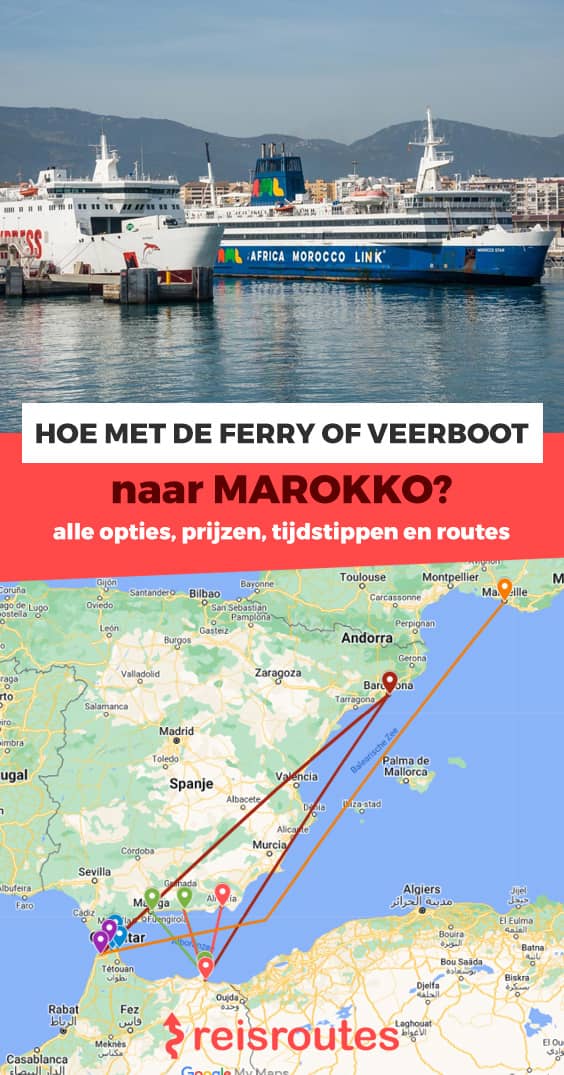 Pinterest Hoe met de boot of ferry naar Marokko vanuit Spanje? Alle info + tickets