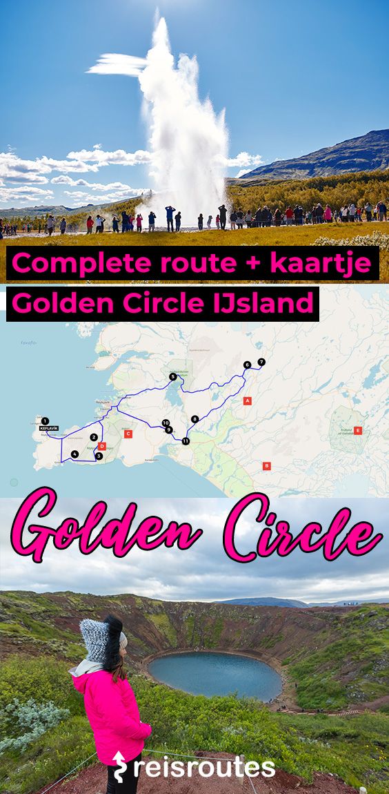 Pinterest Golden Circle route in IJsland rijden? Alle info, tours + hidden spots!