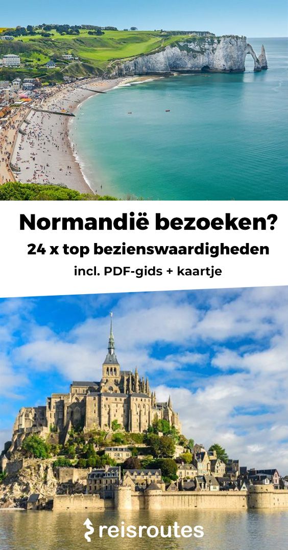 Pinterest 25 mooiste bezienswaardigheden Normandië: Wat te zien & doen + kaartje