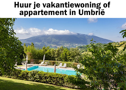 Vakantiewoningen & appartementen in Umbrië