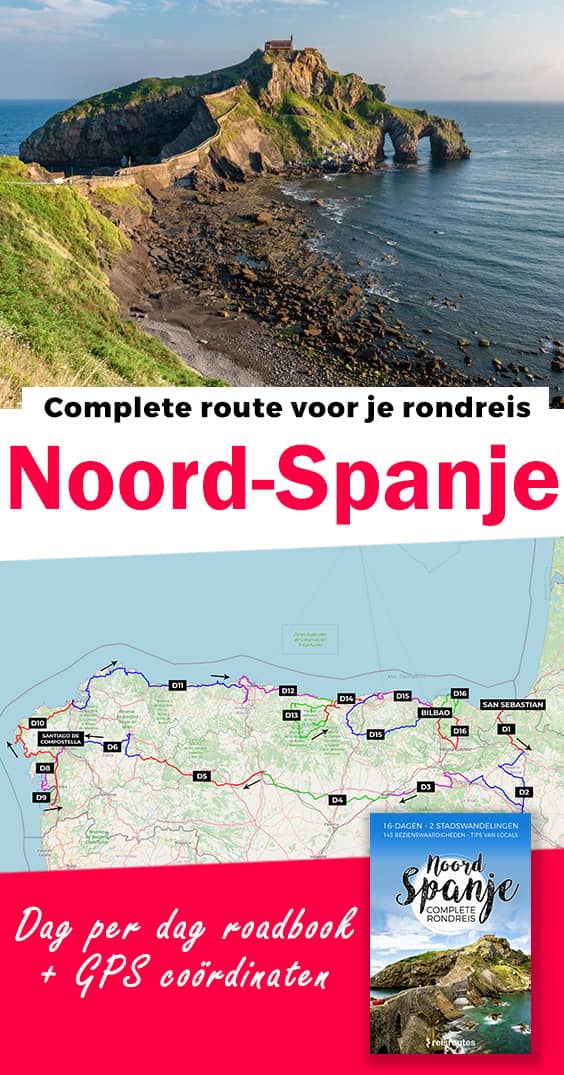 Pinterest Rondreis in Baskenland en Cantabrië: route Noord-Spanje + kaart