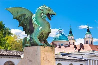 Stadswandeling Ljubljana: Draken en bruggen in Slovenië + kaart