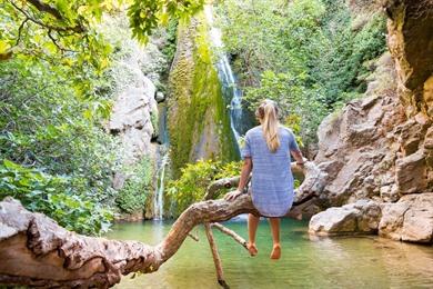 Richtis-kloof wandeling op Kreta tot de waterval