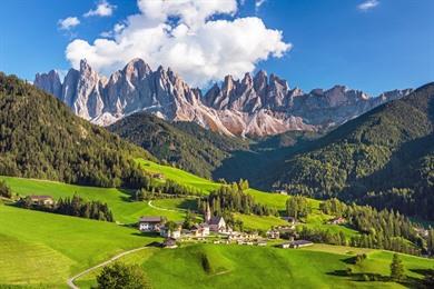 Santa Maddalena Val di Funes panoramische wandeling