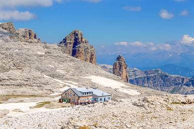 Beklimming van de Piz Boè, hike naar de top van Piz Boè