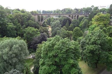 Wandeling Luxemburg-stad: vallei van de Pétrusse