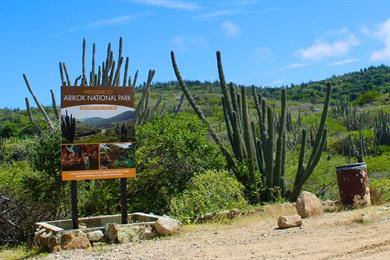 Wandeling in het Nationaal Park Arikok op Aruba